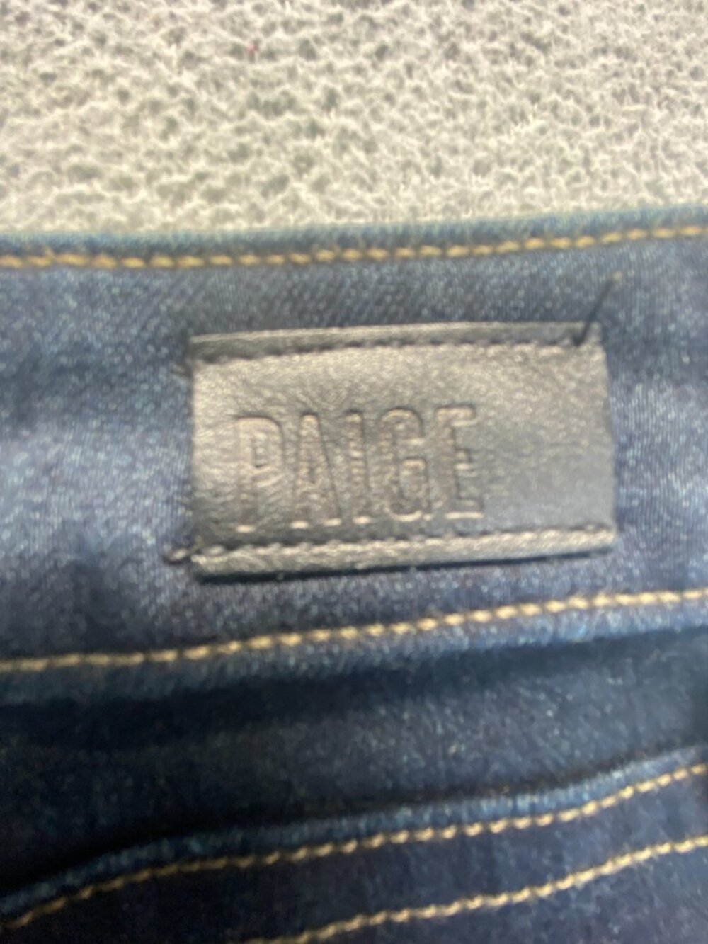 PAIGE Denim Skyline Skinny Crop Women's Jeans Sz 30 Dark Blue Denim - Picture 9 of 12
